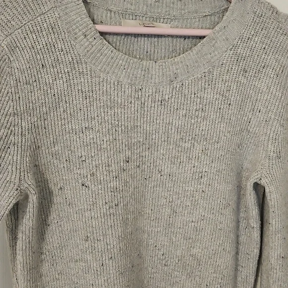 LOFT Gray Long Sleeve Sweater Dress - Picture 4 of 6